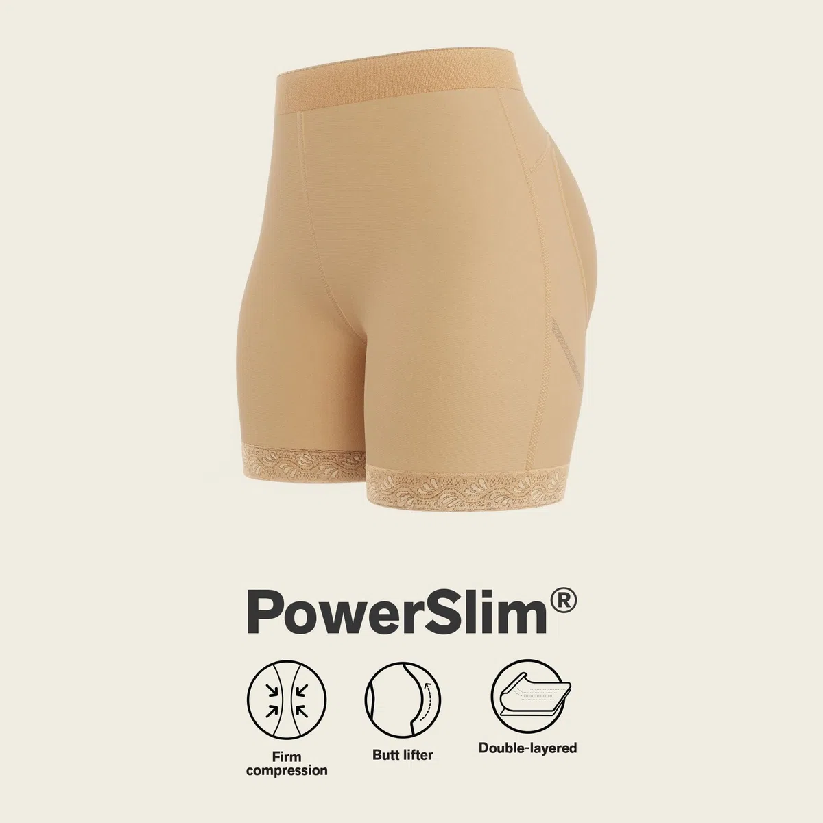 Leonisa Braga Faja Reductora Antirozaduras para Mujer - Bragas Fajas Postparto Tipo Short