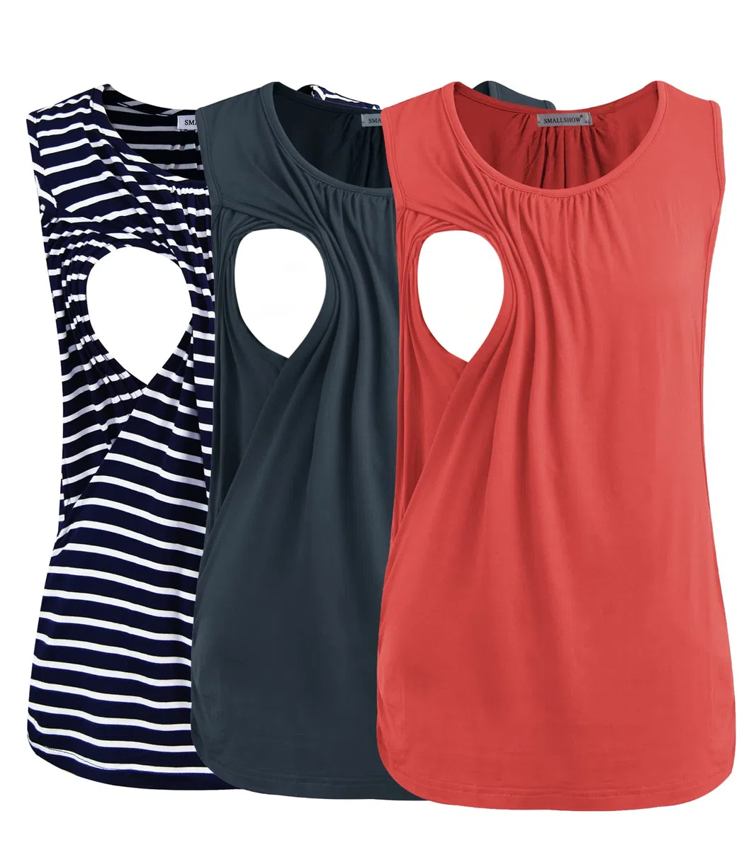 Smallshow 3 Pack Tops Lactancia Mujer Camiseta Sin Mangas