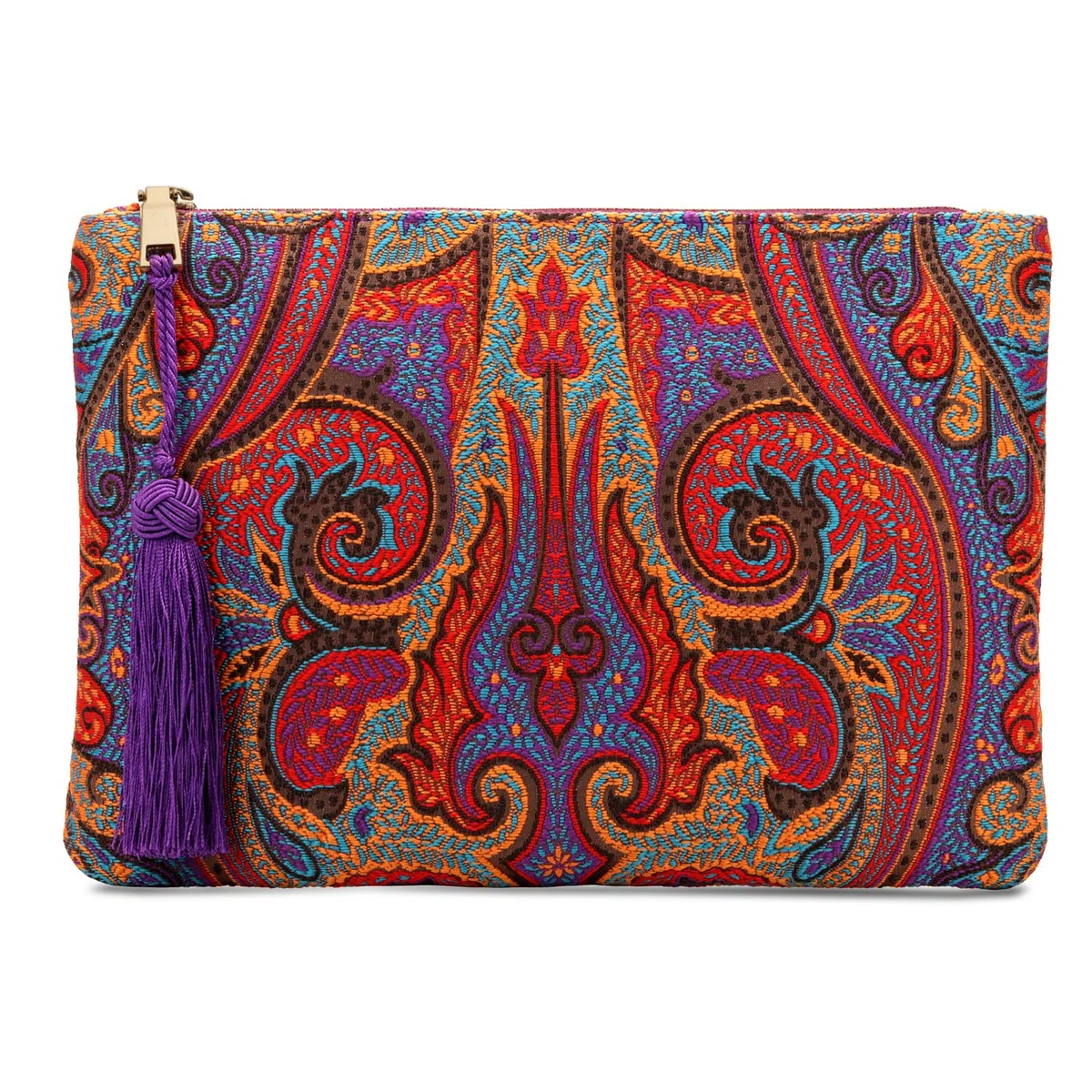 Otto Angelino Bolso de Mano de diseñador Bohemio y de Moda para Mujer, múltiples Ranuras para Dinero, Tarjetas, teléfono Inteligente, Ultra Delgado