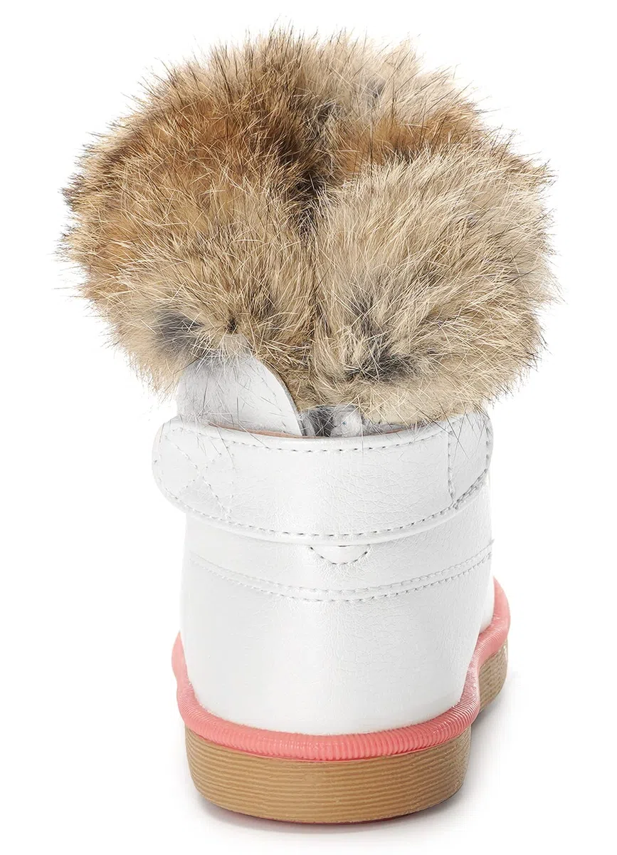 KVbabby Botas de nieve para Niños Invierno Botines Calentar Botas De Nieve Ante Anti-deslizante Zapatos Botas de Trabajo