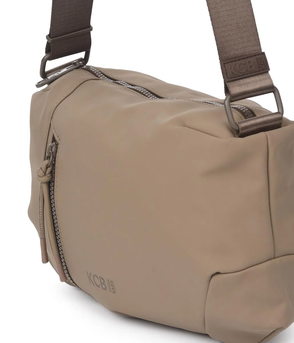 KCB Bandolera Grande Cord | Gran Capacidad y Organización | Bolsillos Multiusos con Cremallera | Material Resistente | Asas Ajustables | 100% Vegano