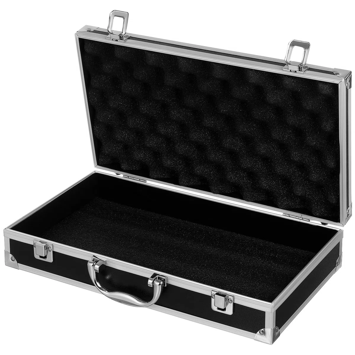 DOITOOL Maletín De Aluminio De Plata Con Maletín De Aluminio Para Hombres O Estuche Rígido De Metal Con Espuma Para Viajeros Equipaje Artesanal Viaje