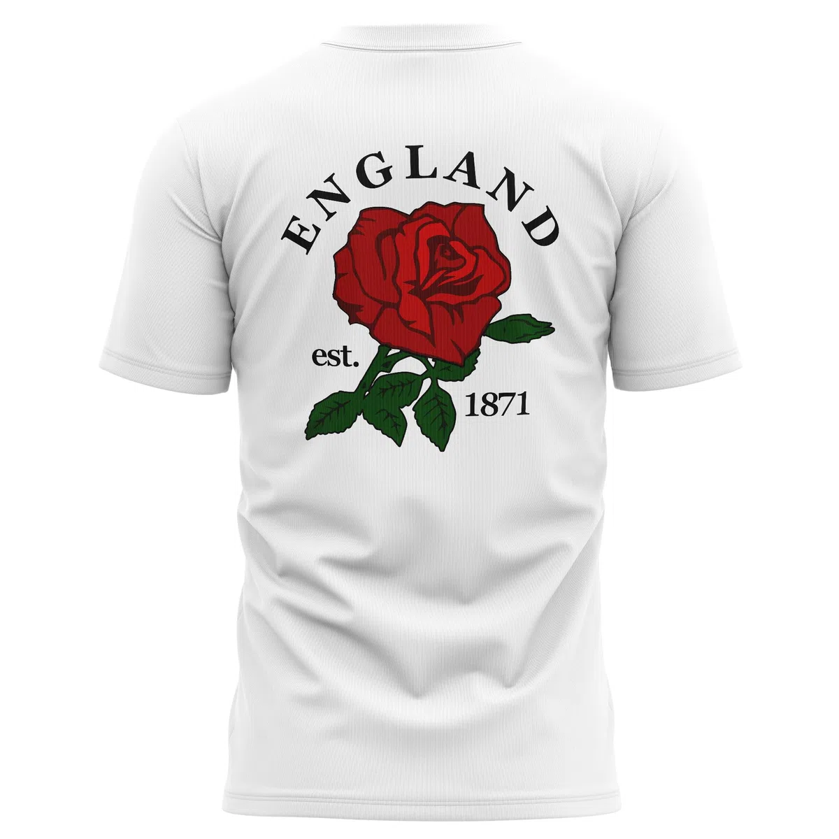 Camiseta de rugby de los partidarios de Inglaterra para hombre con insignia de rosa de Inglaterra de 1871