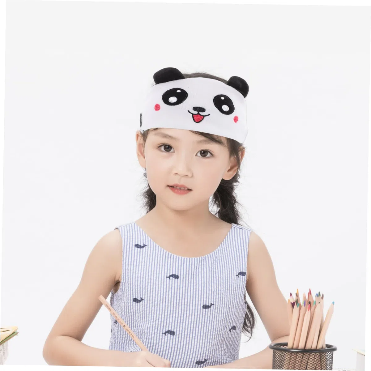 Uonlytech Auriculares Inalámbricos Para Niño Niña Con Diadema De Panda Suaves Y Cómodos Para Dormir Y Viajar Control De Volumen Y Diseño Ergonómico Para Uso Prolongado