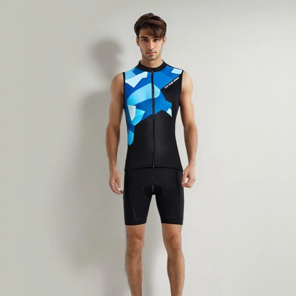 UGLY FROG Chaleco de ciclismo para hombre, sin mangas, con bolsillos, transpirable, de secado rápido, para verano