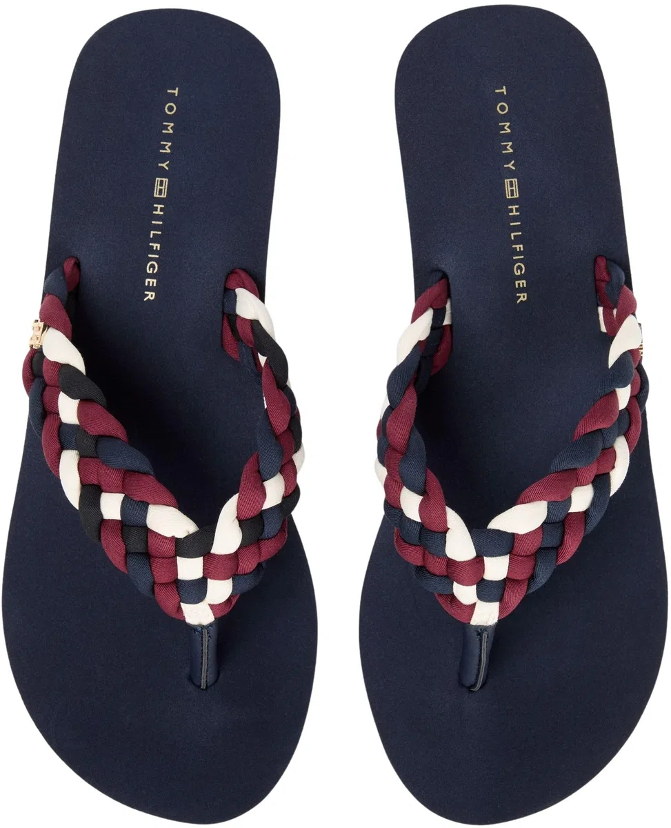 Tommy Hilfiger TH Wedge Braided Summer Sandal Fw0fw09198, Chanclas Mujer