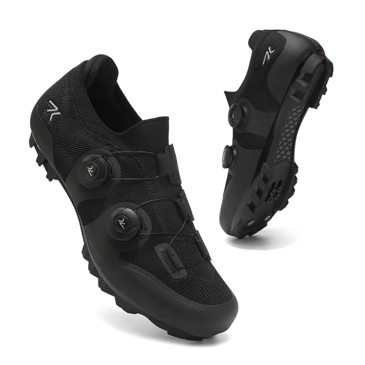 Hixingo Zapatilla de Ciclismo MTB Hombre Mujer, Compatibles SPD Lock System Zapatos Bicicleta Montaña Exterior, Unisex Zapatillas de Ciclismo Antideslizante Respirables Adulto