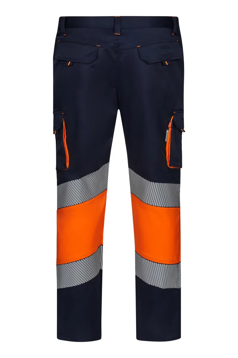 VELILLA Pantalón Stretch Bicolor Cinta Segmentada Pantalones de utilidades de Trabajo Unisex Adulto