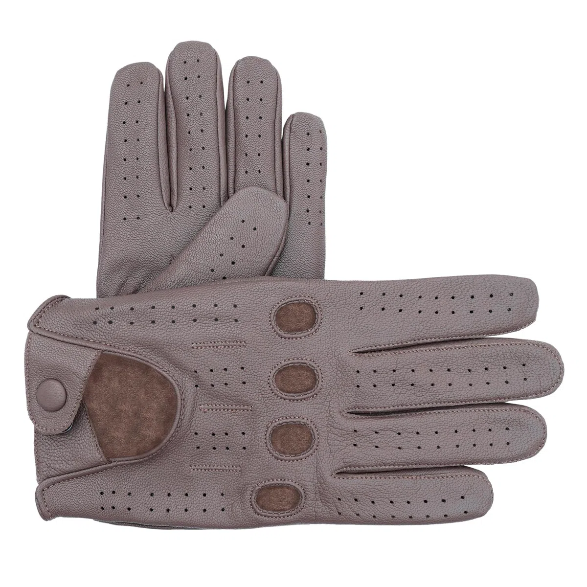 Leatherick Driving Gloves Men - Guantes de conducción suaves y perforados con orificios para respirar en los nudillos, ideales para el aire libre y los viajes