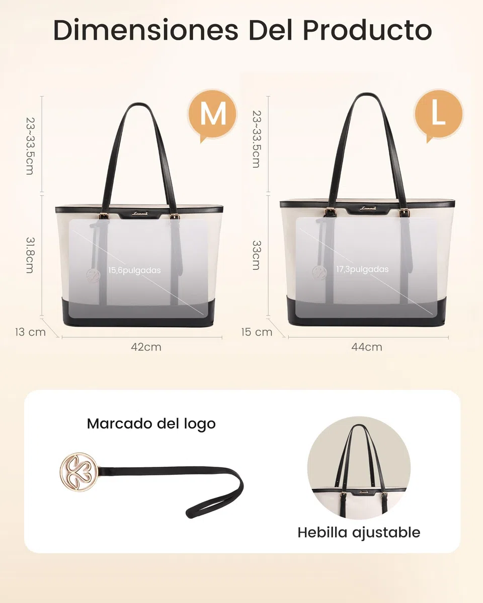 LOVEVOOK Bolso Mujer, Grande Shopper Bolsos para 15,6pulg Ordenador Portátil, Handbags for Women Uni Oficina Trabajo Universidad Profesora Tote Bag Portadocumentos Bolsa de Hombro