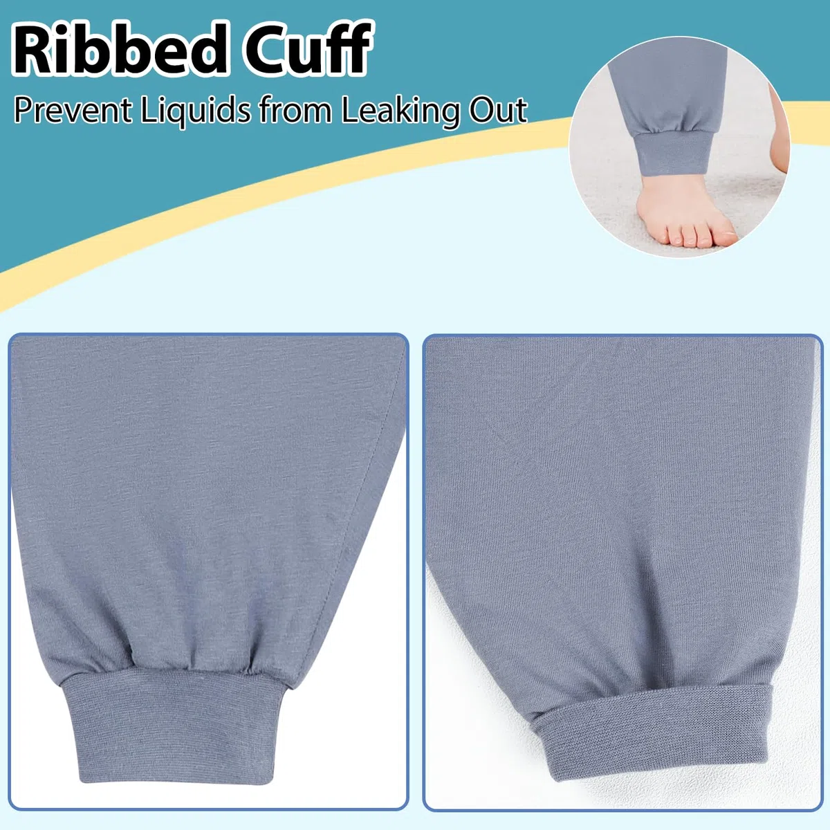 FLYISH DIRECT Pantalones de Entrenamiento para IR al baño Ligeros, Pantalón Orinal para niños 100% algodón, Transpirable, Pantalones para Aprender a IR al baño