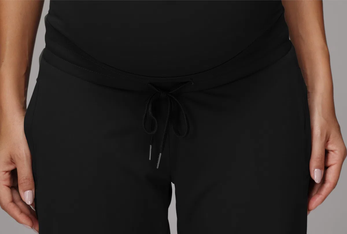 Pantalones de Chándal de Maternidad con Cordón y Cintura Alta Elásticos con Bolsillos para Correr Lounge y Entrenamiento