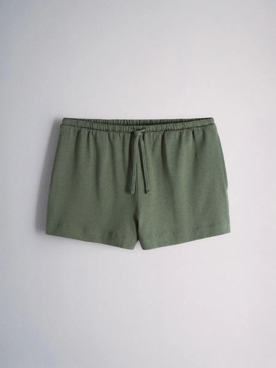 THE SET Mujeres Pack de 2 conjuntos de camisa corta y pantalón corto a juego