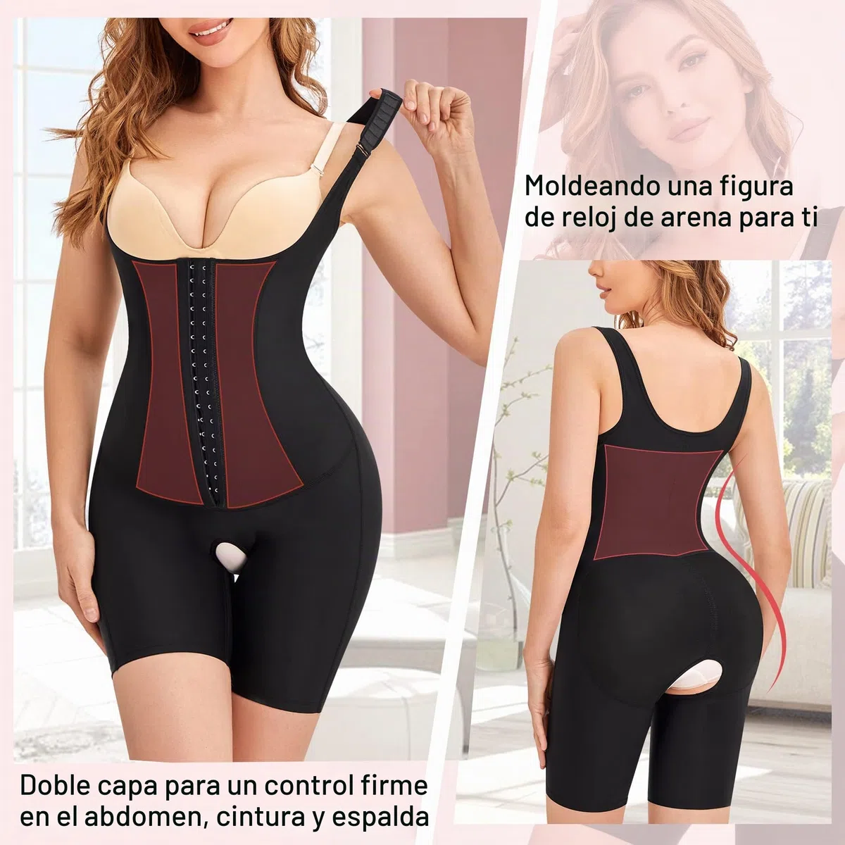 Gotoly Fajas Reductoras Mujer Abdomen Body Reductor Bodies Moldeadores Control de Barriga Levanta Glúteos Fajas Colombianas Shapewear Bodysuit