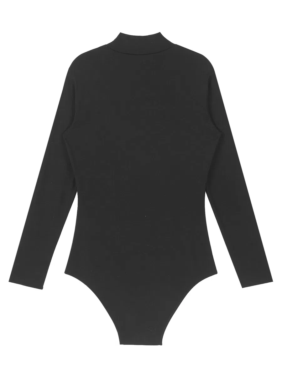 Body para hombre, de cuello alto, de manga larga, camiseta de tirantes, para entrenamiento, gimnasia