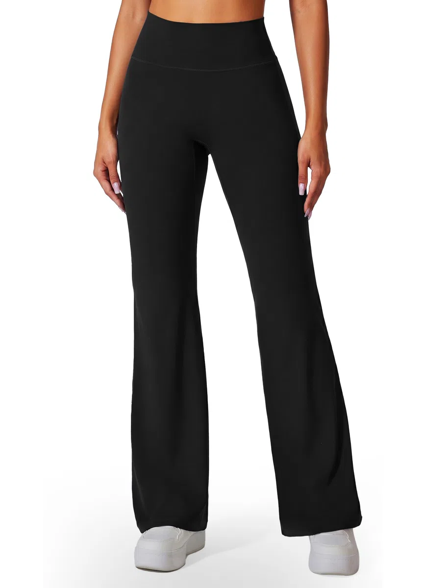 Libin Pantalones Mujer Yoga Cintura Alta Sin Costuras,Leggings Acampanados Deportivos Elásticos para Pilates Fitness,Ropa Deportiva Mujer Verano Casual Normal/Largo