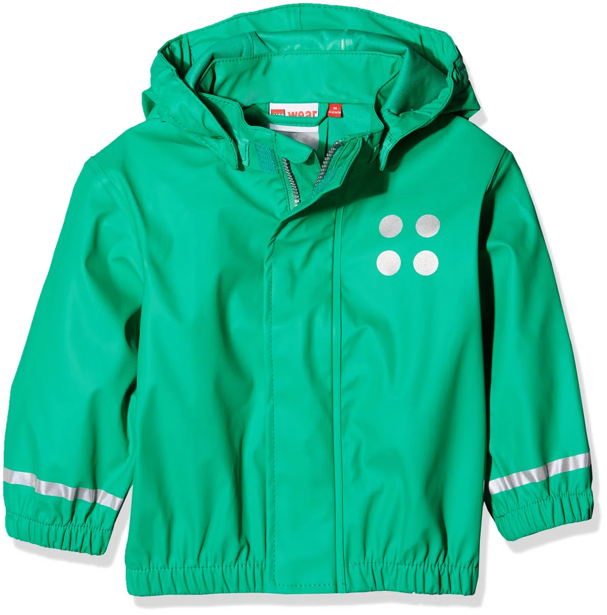 LEGO Justice 101 Chaqueta impermeable, Bebé-Niños, Verde (Light Green), 98 (Tamaño del fabricante:98)