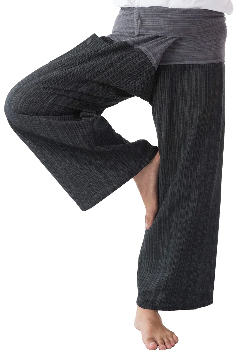 kittiya 2 Tone Thai Fisherman Pants Yoga Trousers Free Size Plus Cotton and