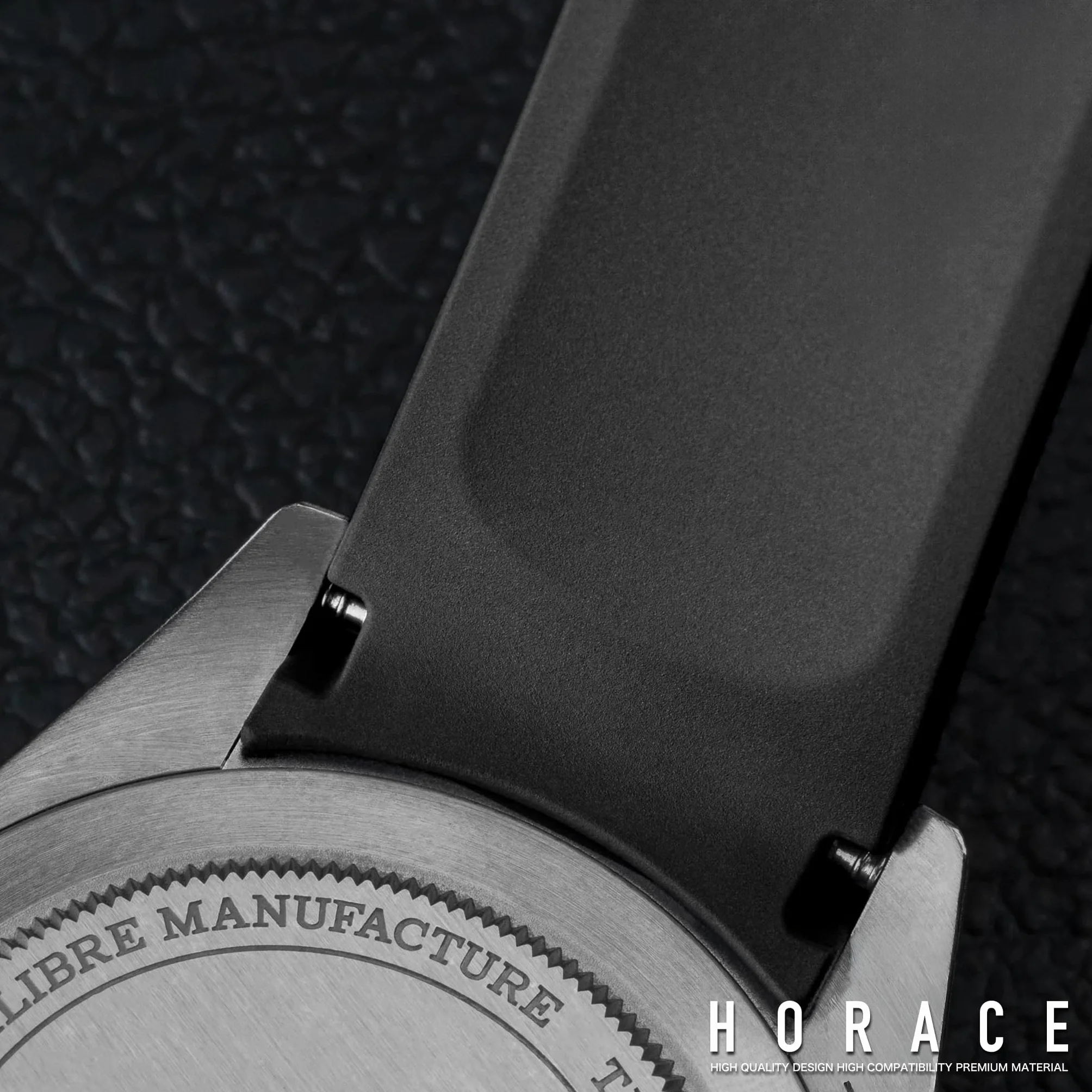HORACE Correa de Reloj 20 mm de Goma FKM Premium – Suave, Impermeable y Duradera – Compatible con Tudor Black Bay 58 & GMT 39mm
