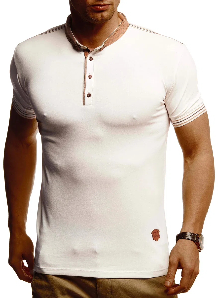 Leif Nelson suéter de Punto Fino Chal Collar de los Hombres LN-1310