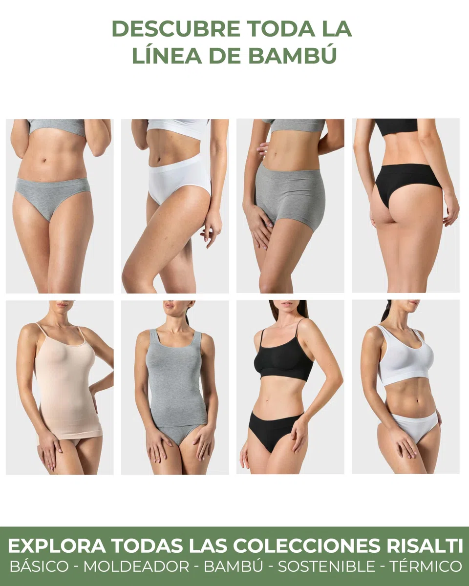 Risalti Boxer Mujer Bambu 3Pz - Culotte Mujer, Bragas Mujer, Boxer Bambu Sin Costuras, Ropa Mujer, Más Suave Que Bragas Mujer Algodon, Braguitas Mujer, Ropa Interior Mujer - Made In Italy