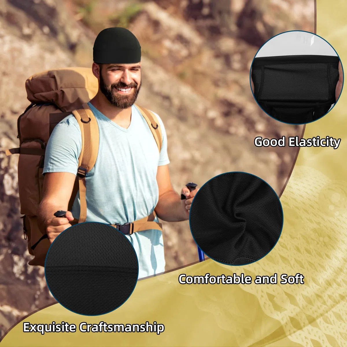 Wisolt Pañuelos Hombre Cabeza de Piratas Verano Bandana Calavera Gorras de Ciclismo Transpirable para Senderismo Bicicleta Montañismo Running Deportes al Aire Libre Unisex
