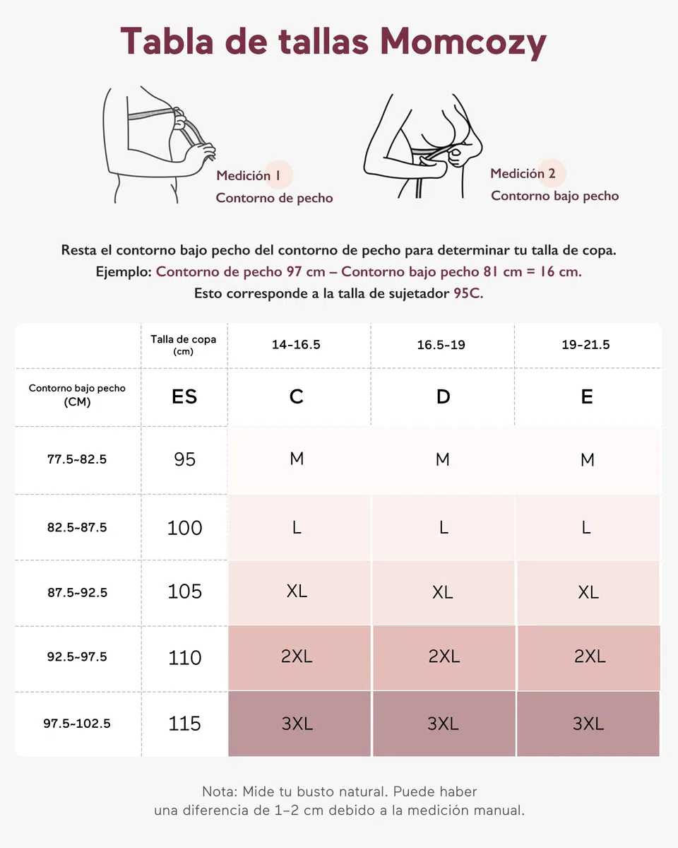 momcozy Sujetador Lactancia para Pecho Grande (95C-115H) – Sujetador de Lactancia y Extracción de Leche en Uno Tallas Grandes, Brasier de Maternidad con Diseño de Malla