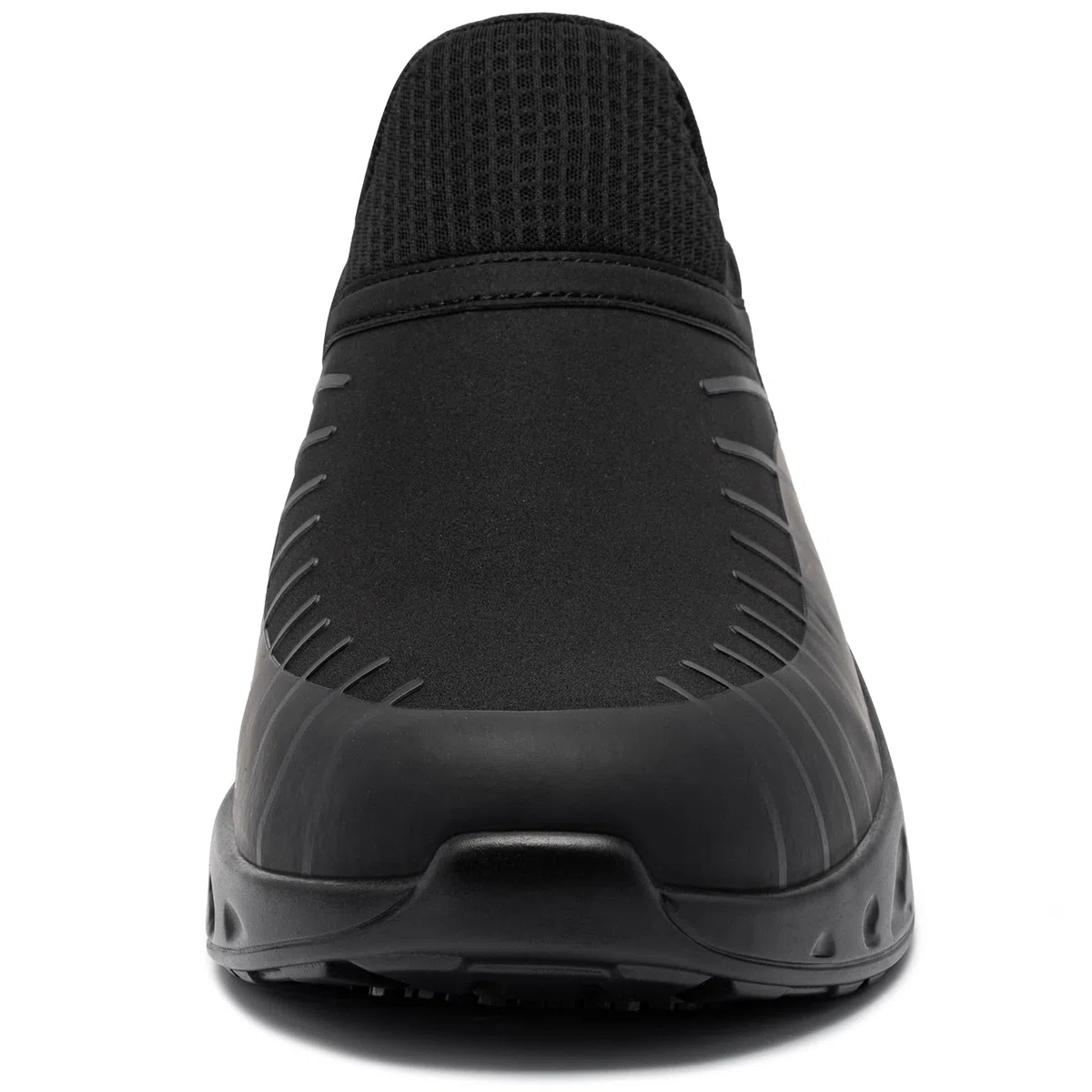 LARNMERN Zapatos Antideslizantes Mujer Zapatillas de Cocina Hosteleria Slip-On Calzado Casuales colchón Aire Camina Impermeable,negro/41.5 EU