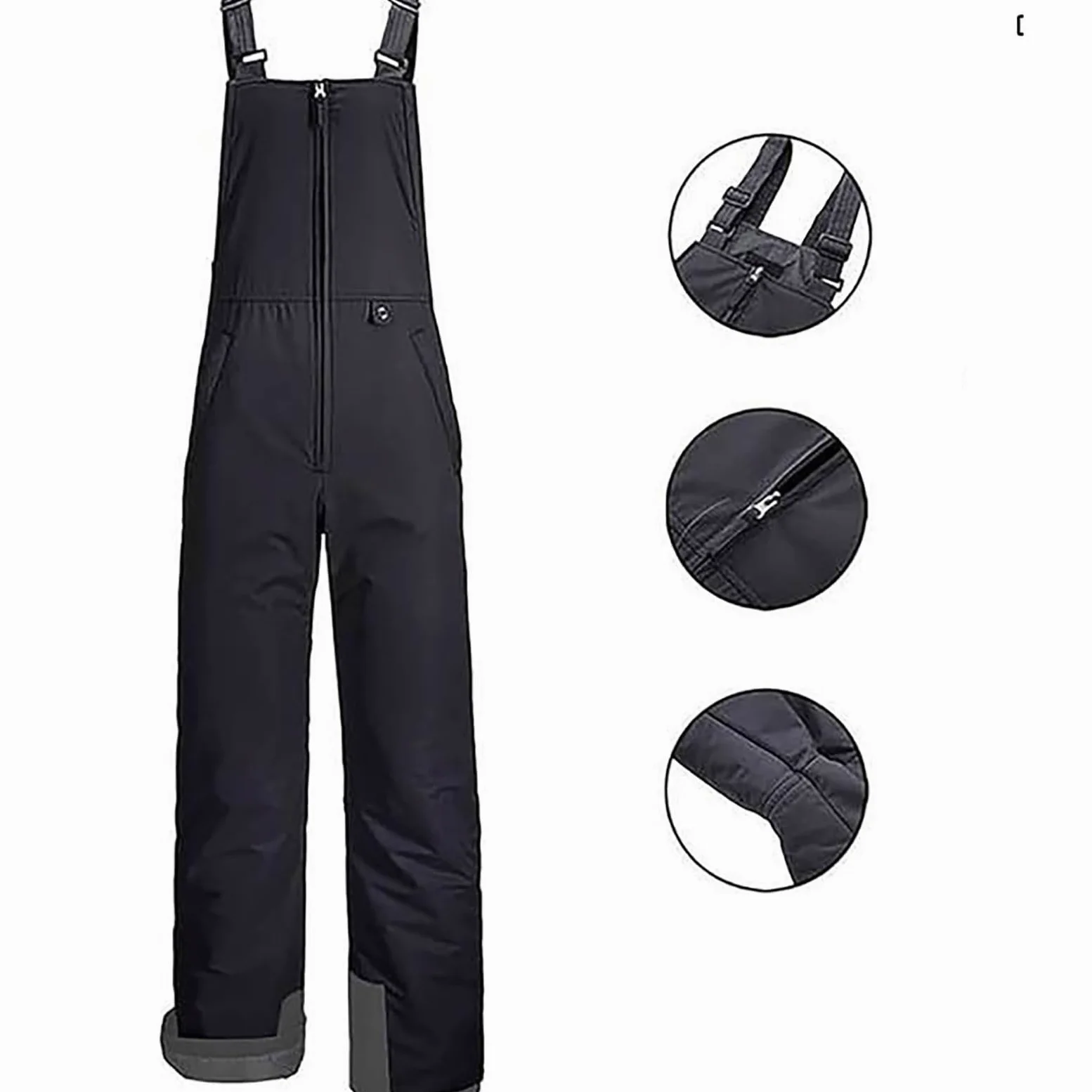 Generisch 2025 - Pantalones de esquí para niños y niñas al aire libre Cargo-Salopette con rodillas reforzadas Cintura ajustable XL Tallas grandes disponibles Cárdigan bebé 62