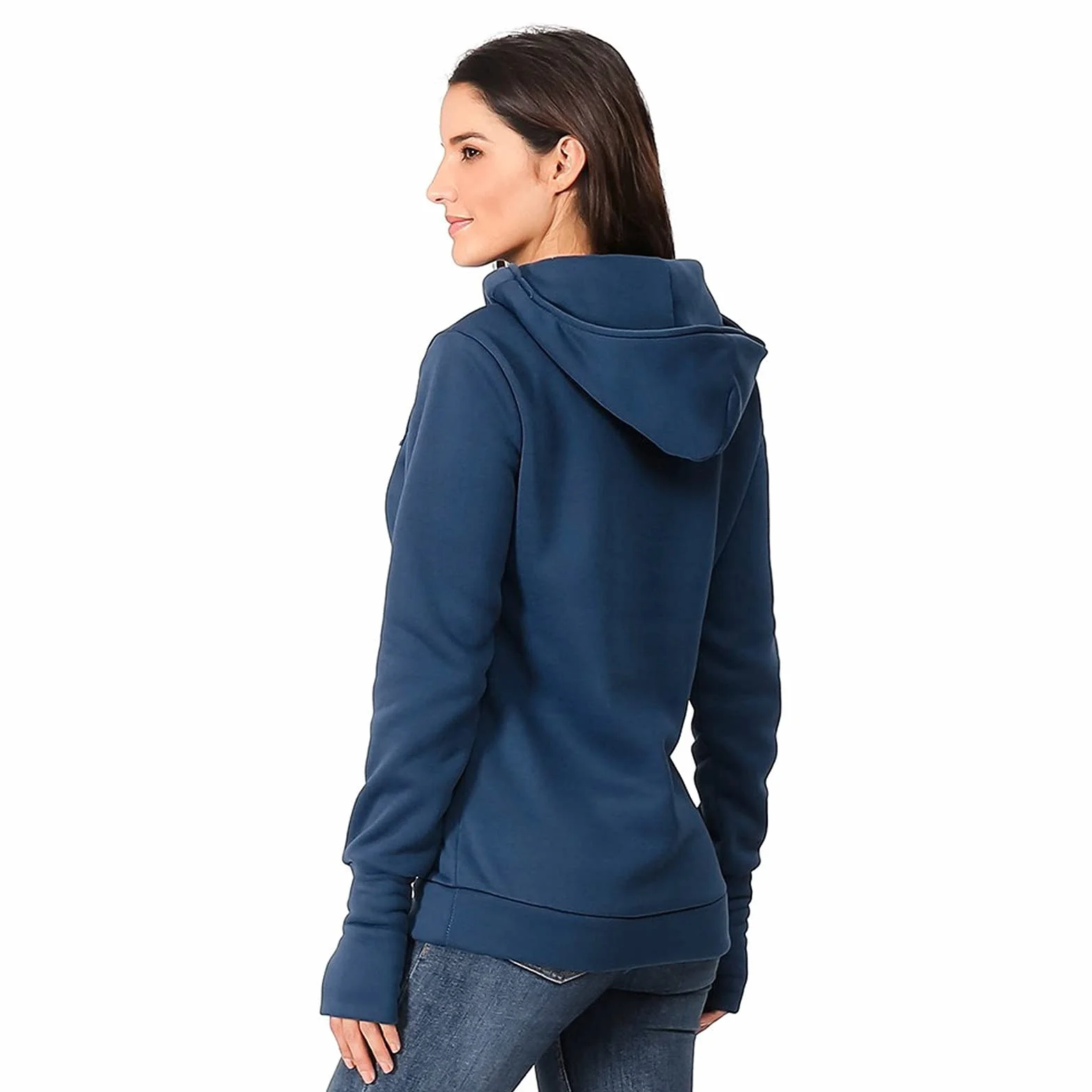 Chaqueta de invierno para mujer, suéter de punto, sudadera con capucha Y20K, sudaderas con capucha, ropa de maternidad, lactancia con capucha, blusa larga de maternidad para mujer, parte