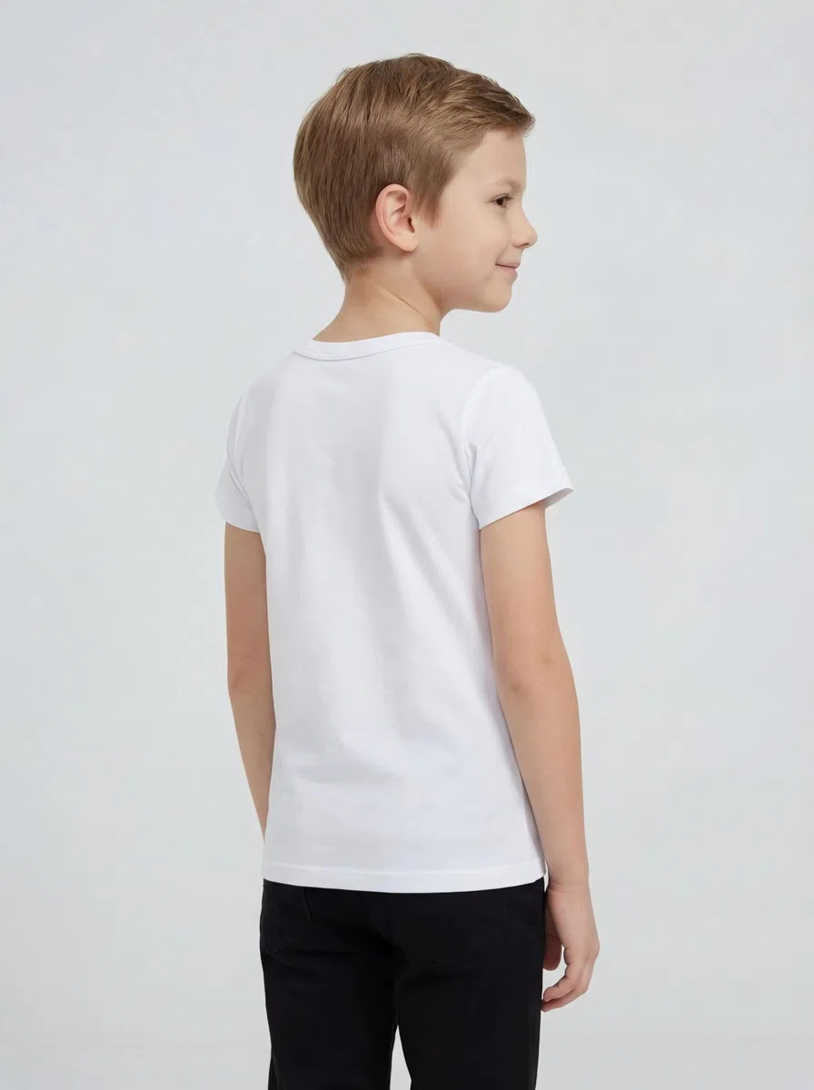 TupTam Camiseta Interior Niño – Pack de 5 Camisetas Manga Corta 100% Algodón, Cómodas y Transpirables