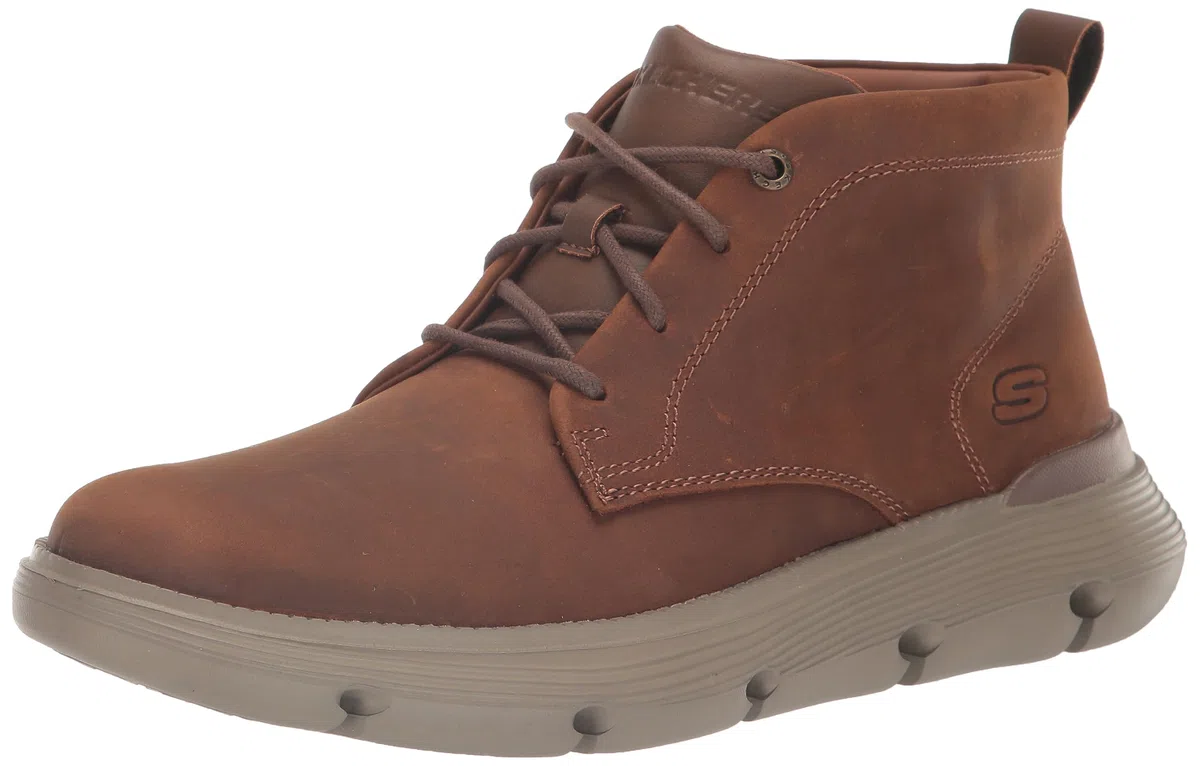 Skechers USA Men's Garza-Fontaine, Botas Modelo Chukka Hombre, 0