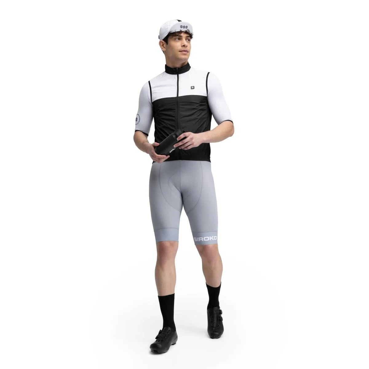 SIROKO Chaleco cortavientos ciclismo V1 Copenhagen Negro M