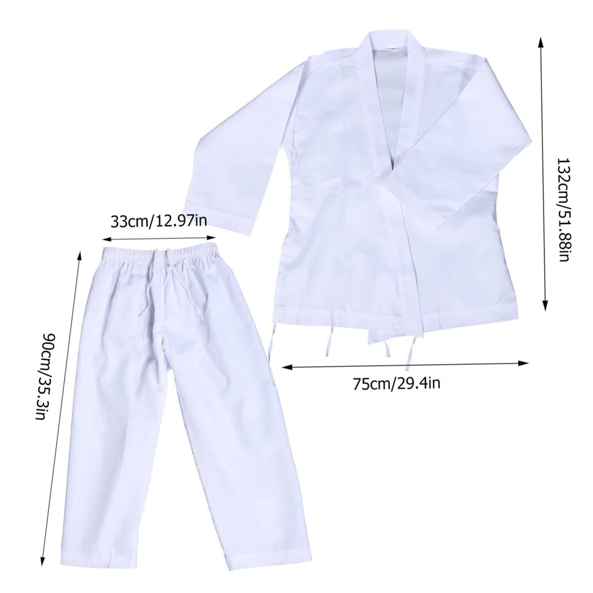 ORFOFE Uniforme de Karate para Adultos Traje Profesional Entrenamiento Deportes Ropa Deportiva y Cómoda para Competición y Práctica