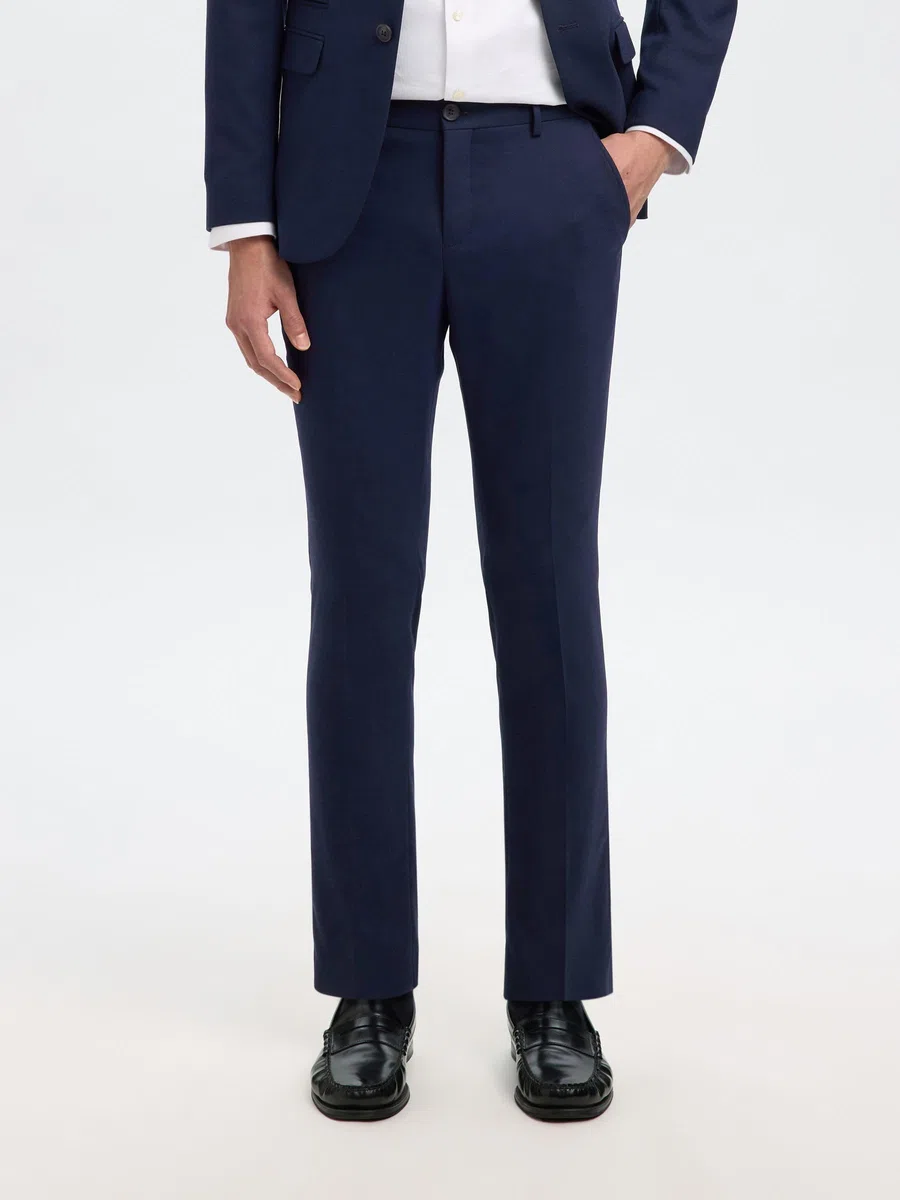 SELECTED HOMME Trousers Woven Wool Blend