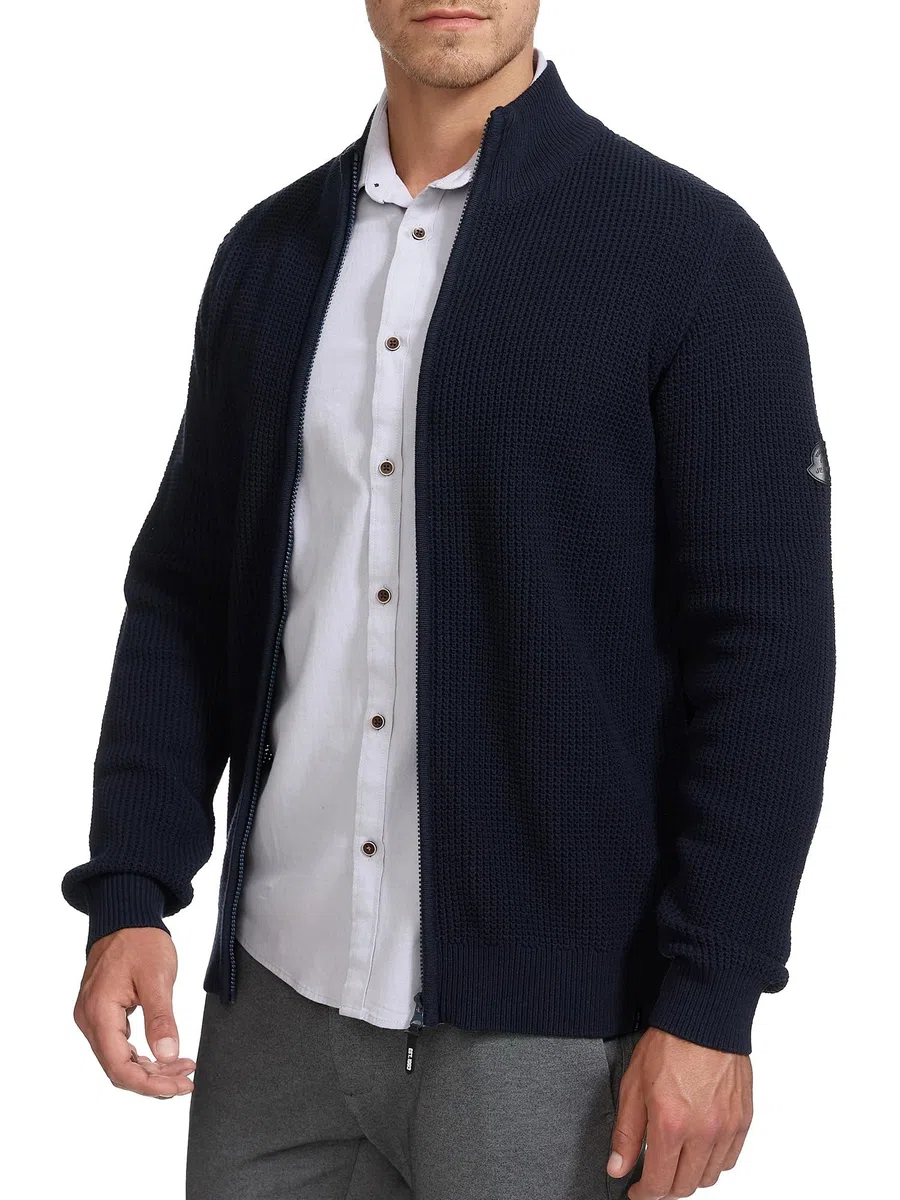 Indicode Hombres INLayton Cárdigan con Cuello Alto