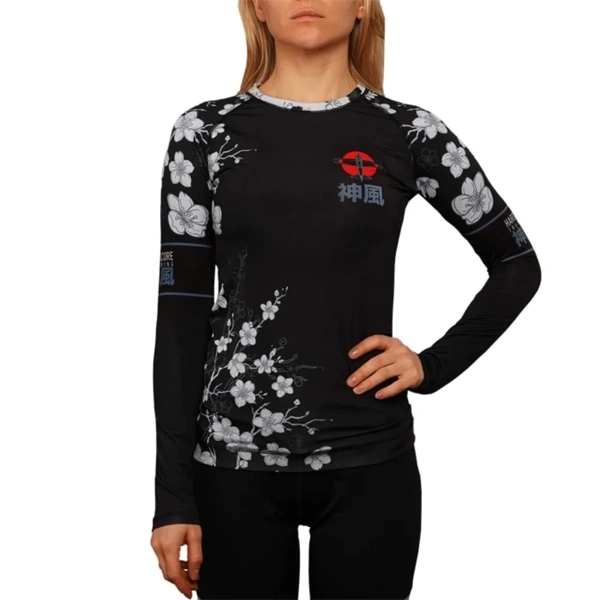 Hardcore Training Rash Guard Women Camisa de Compresión Manga Larga Mujer Fitness No Gi Yoga Workout Gimnasio MMA