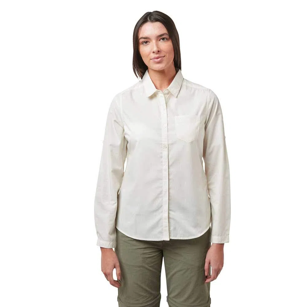 Craghoppers Kiwi Long Sleeve Shirt Camiseta para Senderismo Mujer (Pack de 1)