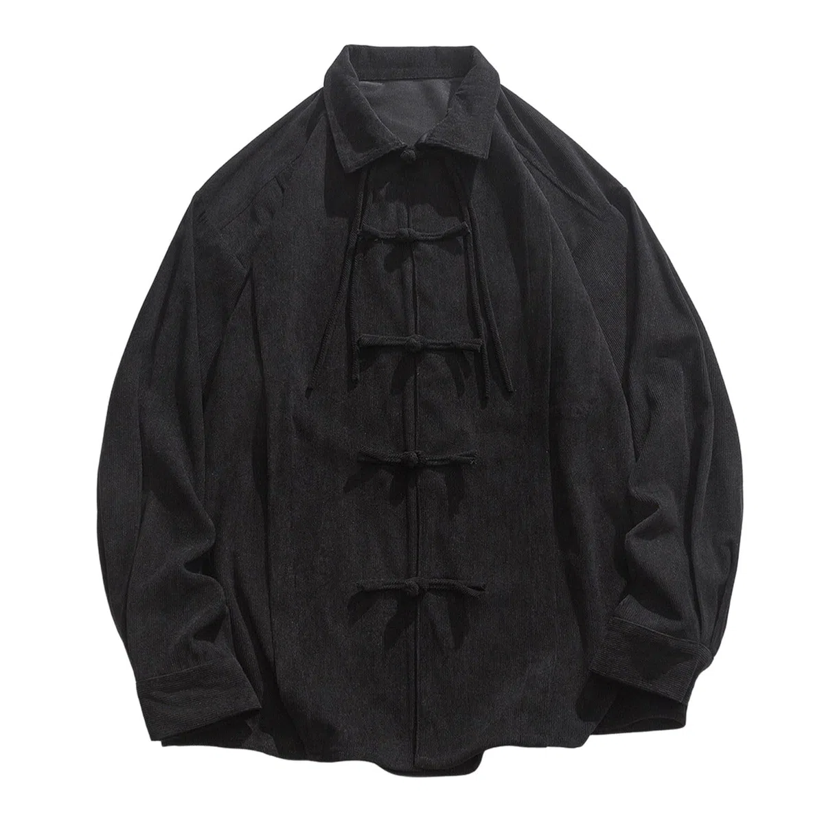 Traje chino tradicional para hombre camisa de pana de manga larga ropa tradicional china transpirable kung fu ropa tops artes marciales chaqueta uniforme manga larga camisa casual
