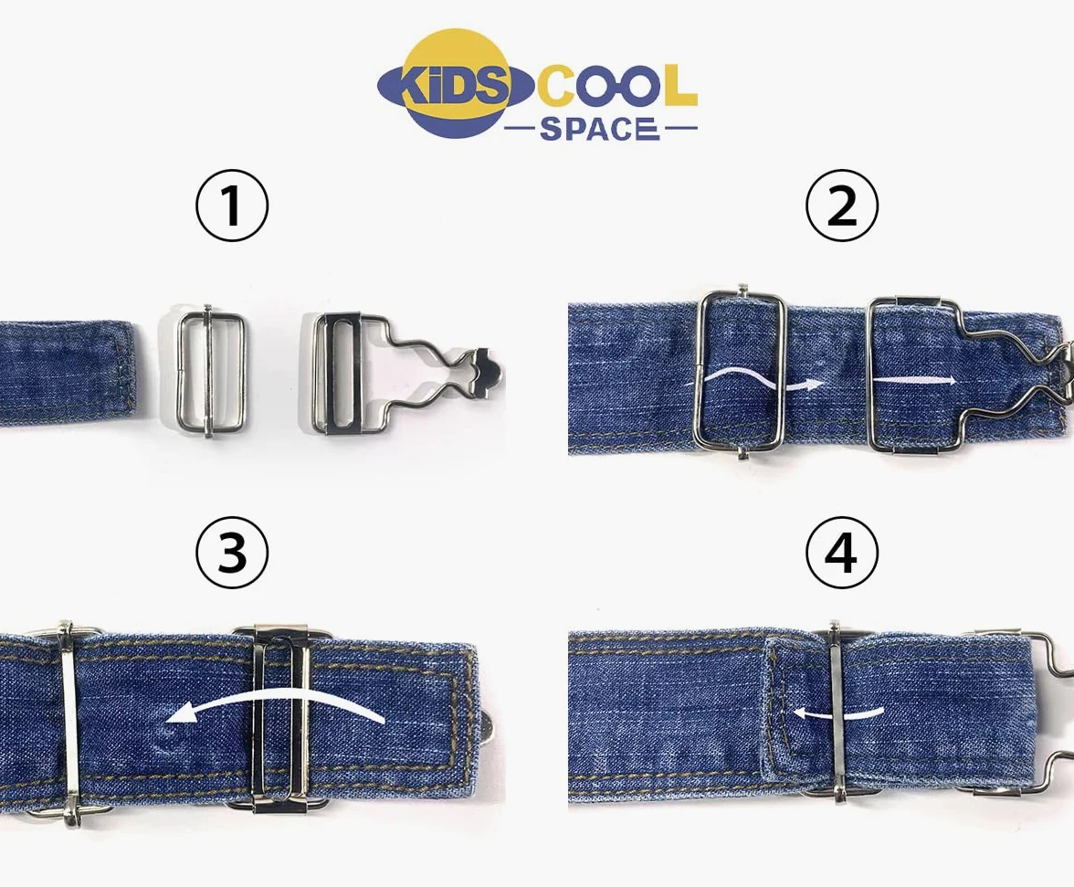 KIDSCOOL SPACE Baby Little Boys Slim Fit Jeans, overol mezclilla moda bolsillo babero grande rasgado