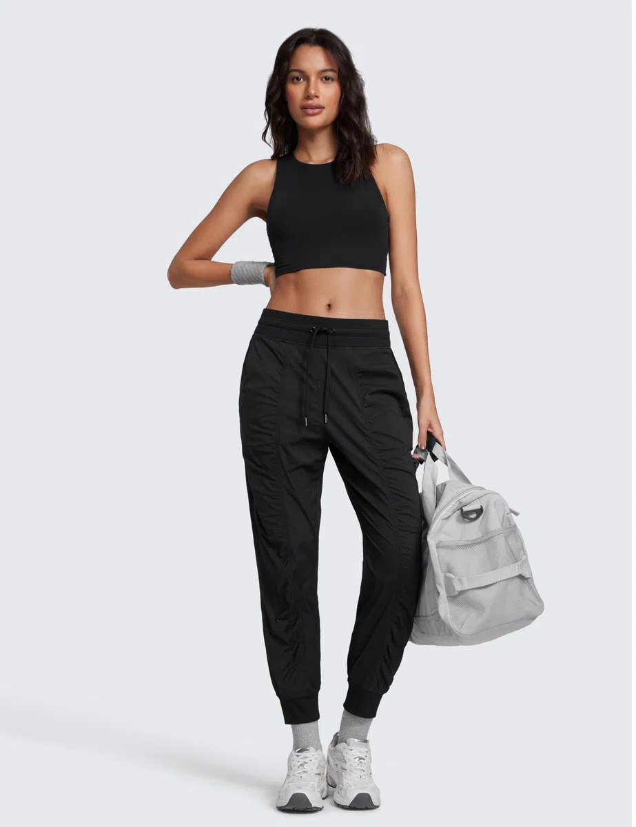 CRZ YOGA Pantalones para Mujer Deportivos de Viaje con Cordón con Bolsillos
