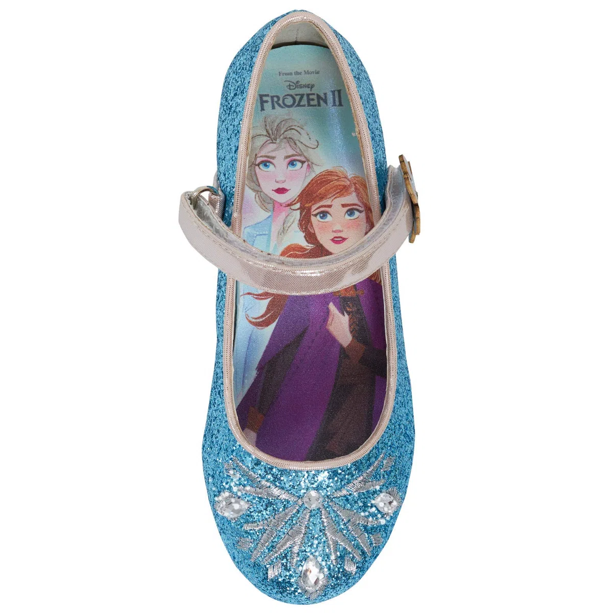 Disney Frozen - Zapatos de vestir con purpurina para niñas
