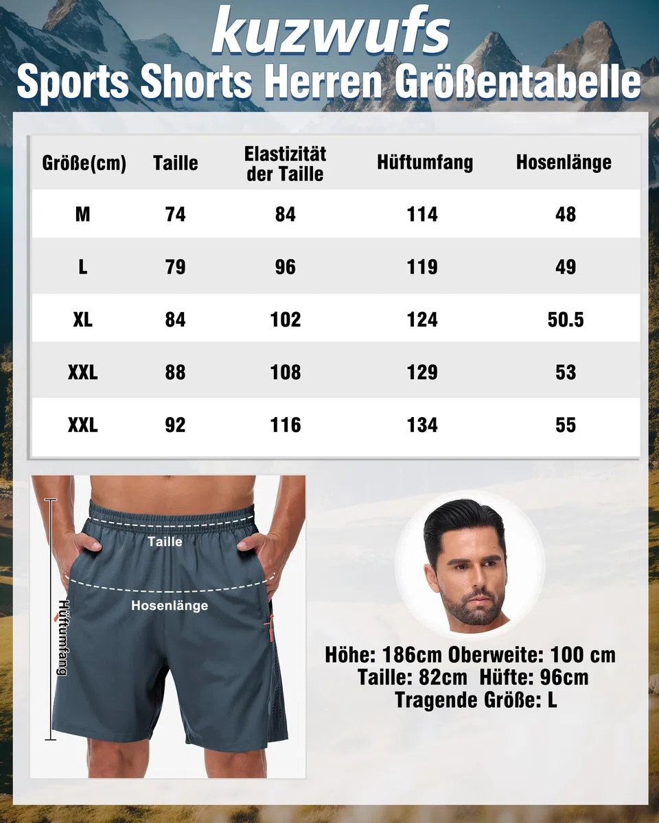Zoofly 2 Pack Pantalones Cortos Deportivos Hombres Gym De Verano con Bolsillos con Cremallera Elásticos Fútbol Fitness Tenis Pantalone Hombres