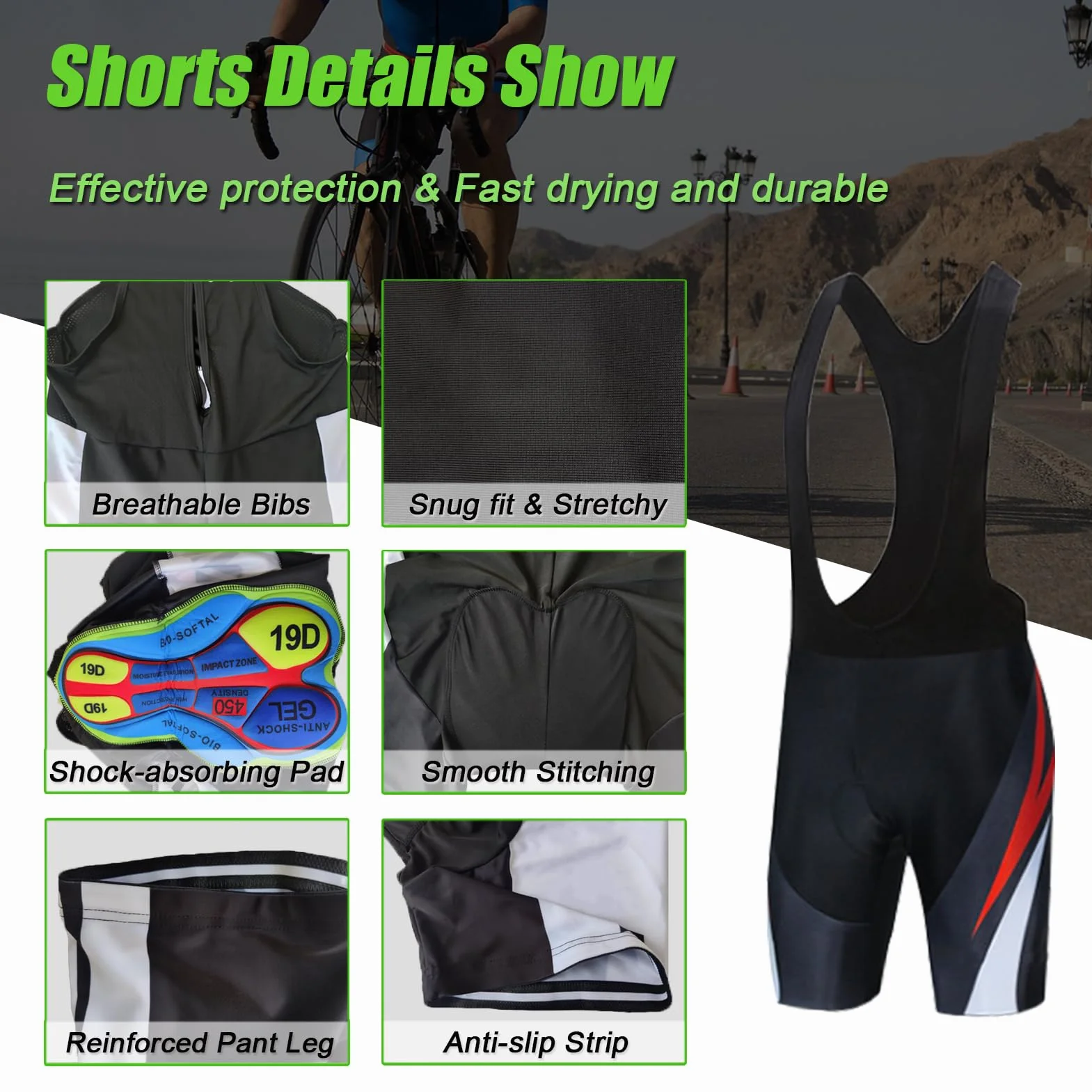 Conjunto Ciclismo Hombre Maillot Bici MTB Verano Ropa Ciclista Sin Mangas,Traje Bicicleta Chaleco Ciclo y Culotte Tirantes con 9D Gel Acolchado,Completa Jerseys Sleeveless Transpirable Secado Rápido