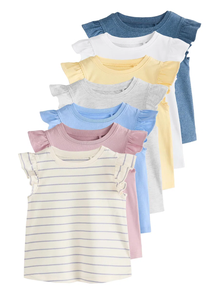 NEXT Niñas Pack de 7 camisetas sin mangas Core