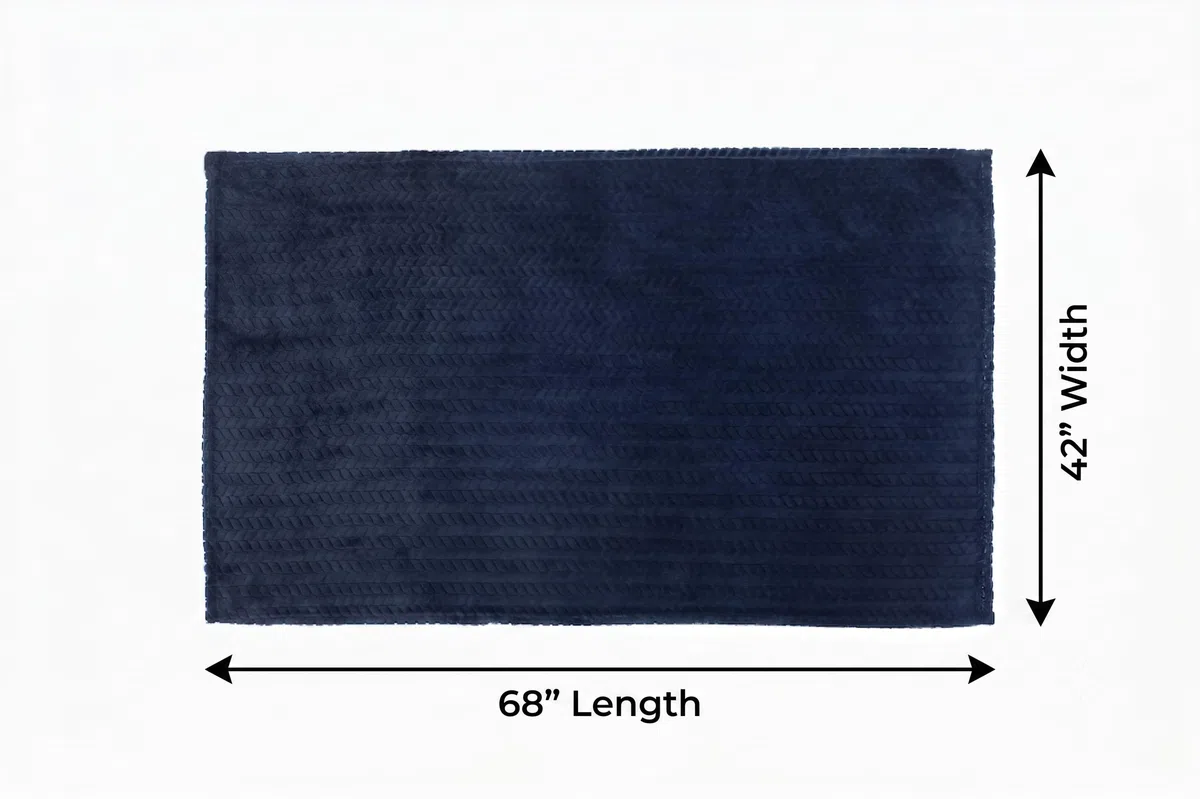 EverSnug Almohada de Viaje, Manta Suave 2 en 1 de avión con Funda de Almohada Suave, Funda de Equipaje de Mano y Clip para Mochila (Azul Marino)