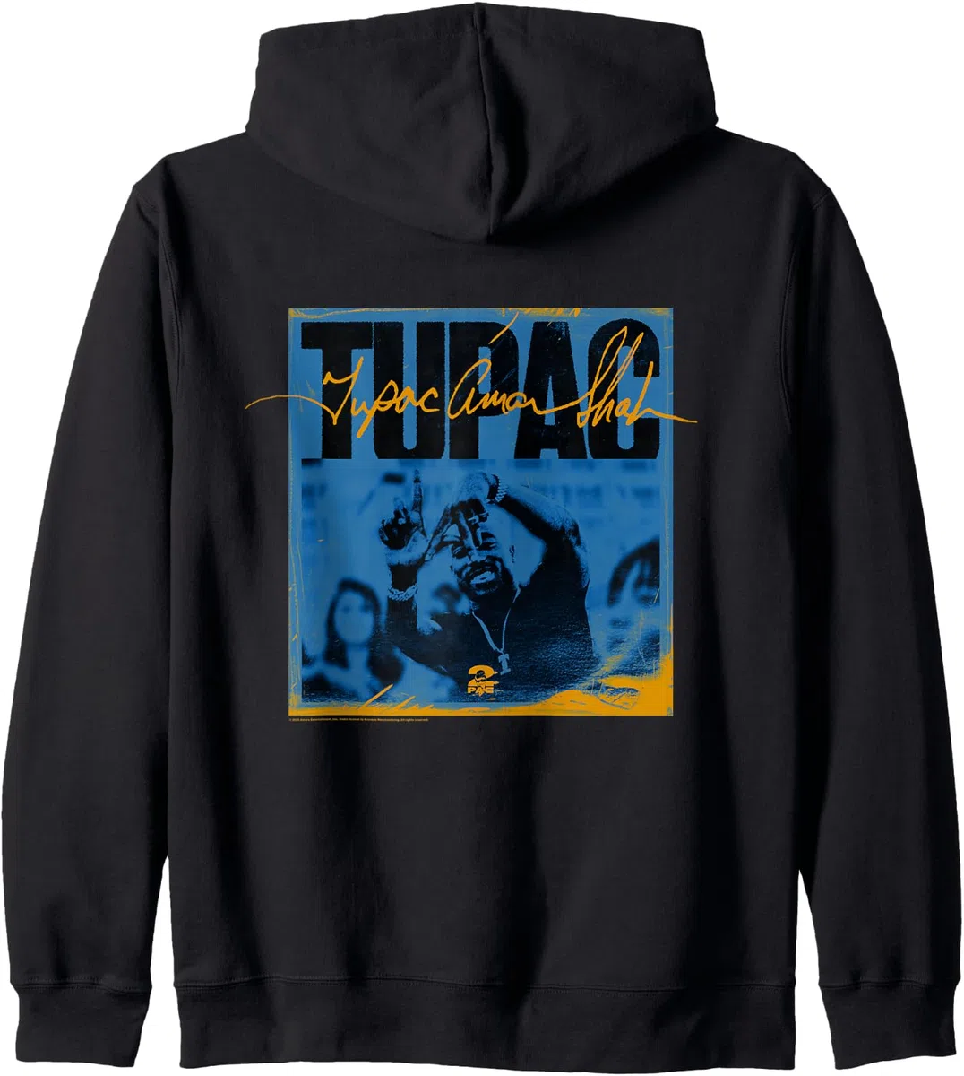 Oficial Tupac LA Signs 2PAC Rap Artwork Sudadera con Capucha