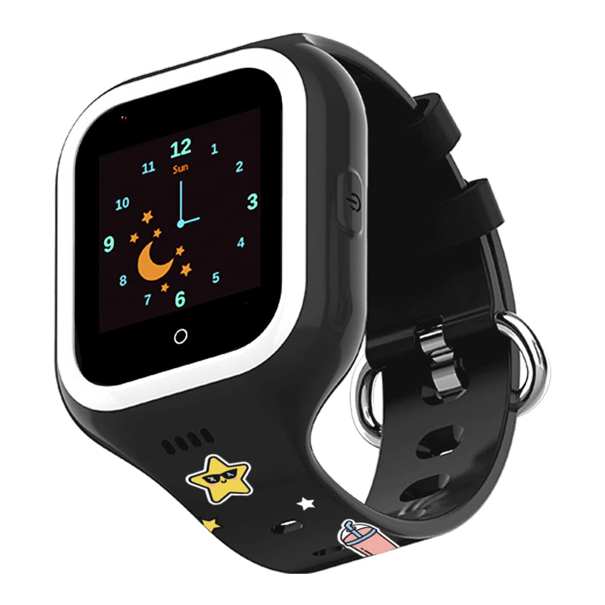 SaveFamily Iconic Plus Ed. Mr. Wonderful con Correas customizadas. Reloj Inteligente niño Videollamada, Música, Identifica Llamadas, Video, Bluetooth, App Store, Whatsapp & Stikers Divertidos (Negro)