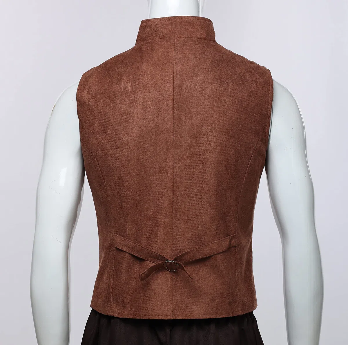 BPURB Chalecos de traje victoriano steampunk con doble botonadura gótica