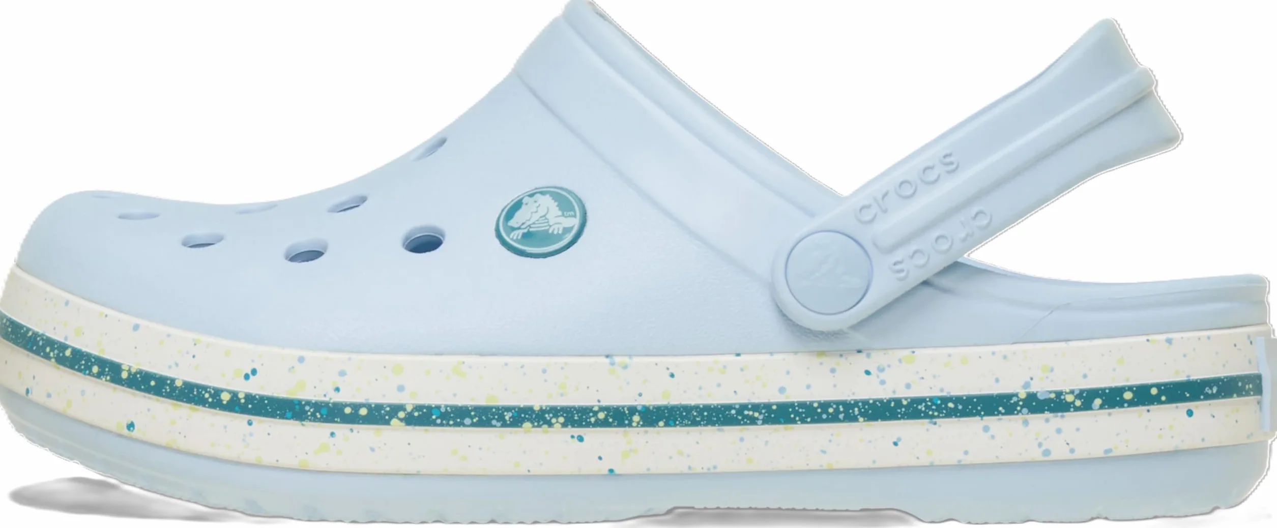 Crocs Crocband Speckled Band Clog T, Zuecos Unisex niños, Azul Escarcha, 22/23 EU